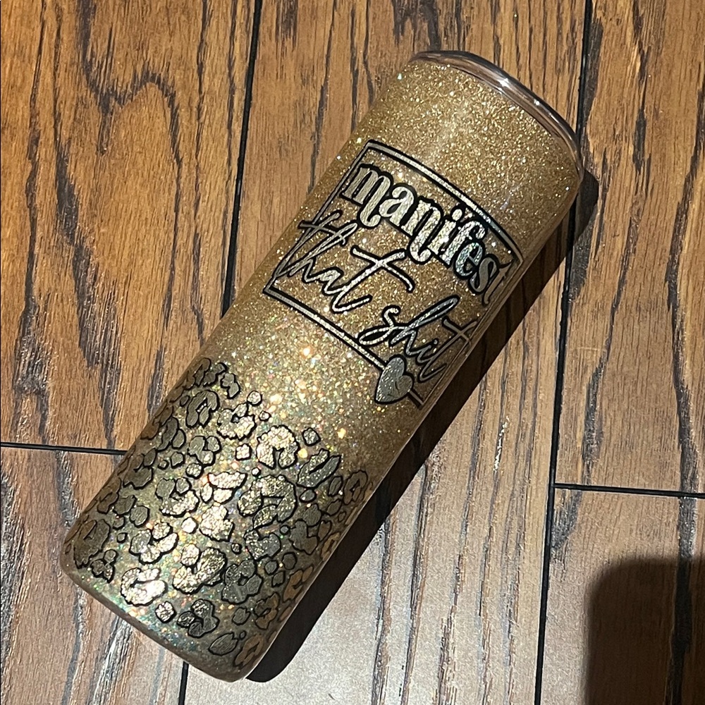 Gold Glitter Tumbler